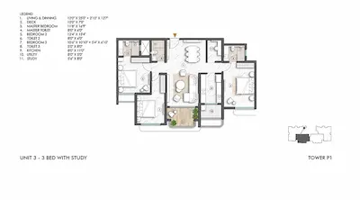 3.5 BHK-1313 Sq.ft